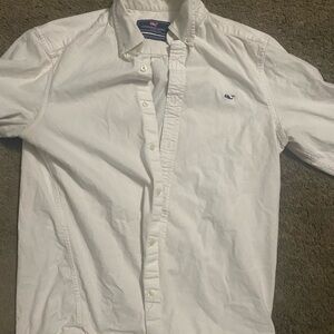 Vineyard Vines Men's Classic White Casual button down Shirt